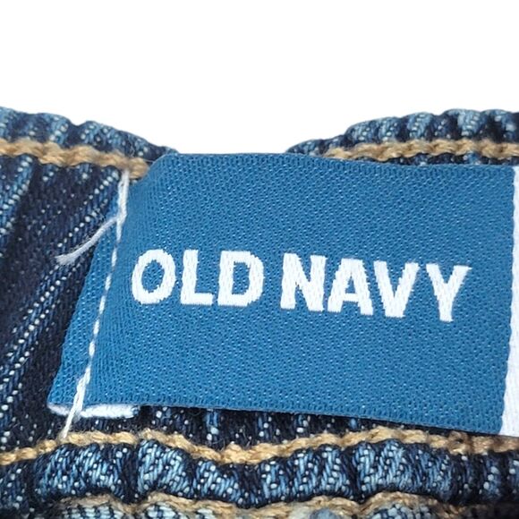 Old Navy Toddler Girl 5T Jeans High-Waisted Flare-Leg Pull-On Dark Wash - Picture 4 of 7